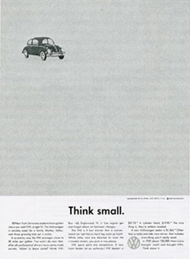 Classic VW advertisement